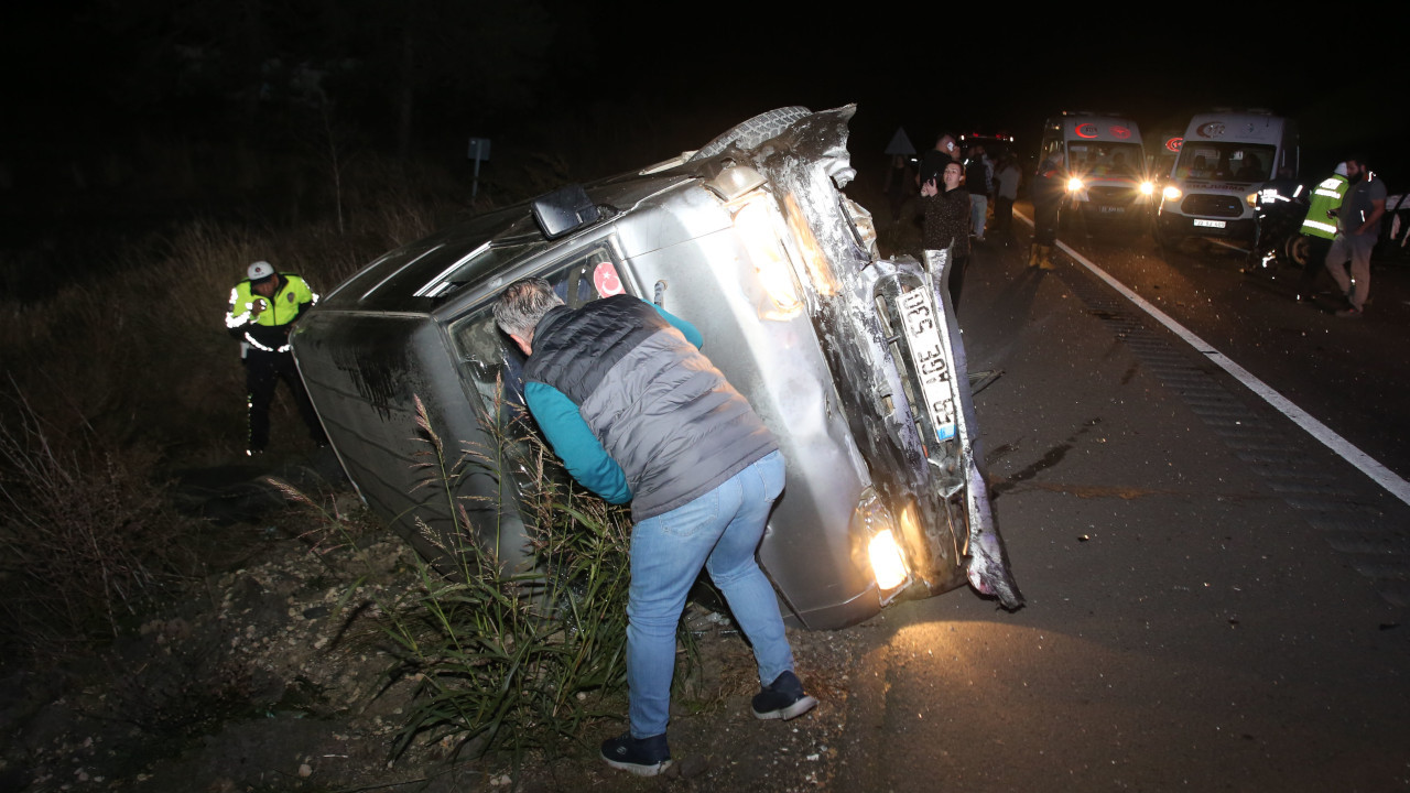 Edirne'de düğün dönüşü kaza: 6 yaralı