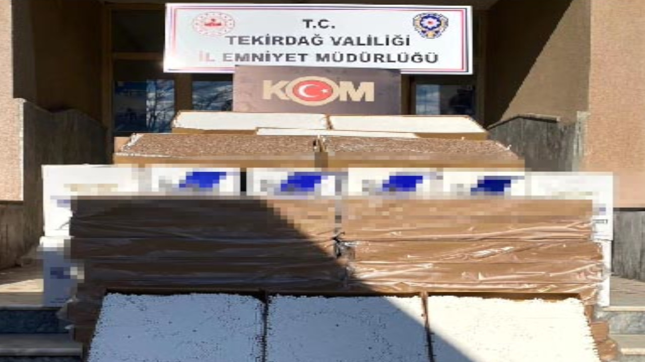 Tekirdağ'da makaron operasyonu