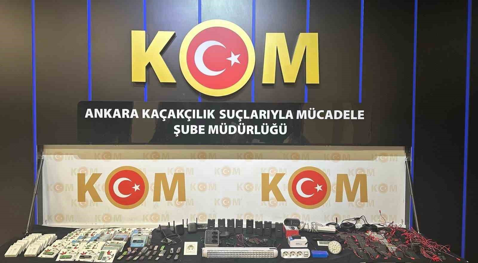 Ankara’daki kaçakçılık operasyonunda bir kişi gözaltına alındı