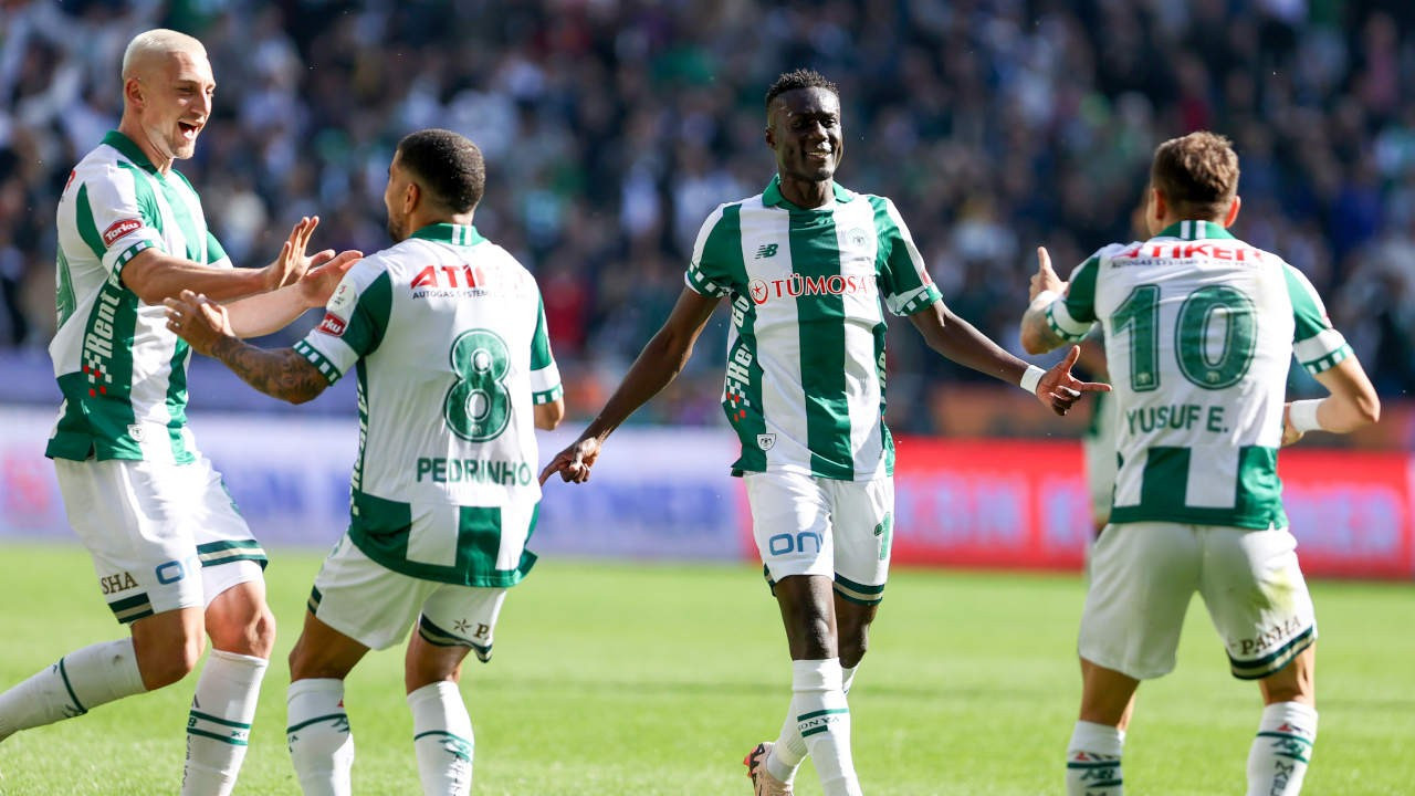 Konyaspor 3 puanı 3 golle aldı: Ndao'dan hat-trick