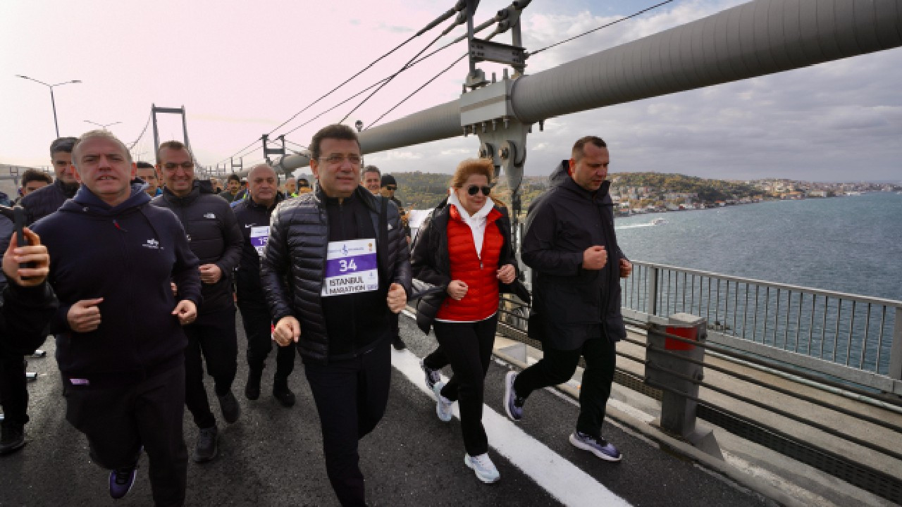 Ekrem İmamoğlu maratonda: Hak, hukuk, adalet adımları olsun