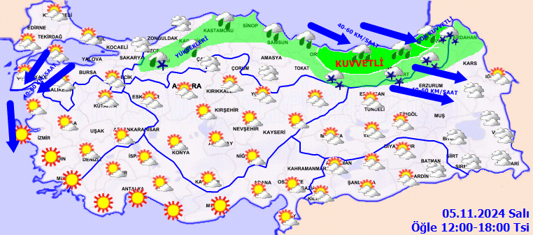 Sıcaklıklar bugün düşüyor: Meteoroloji'den kuvvetli yağmur, kar ve rüzgar uyarısı - Sayfa 1