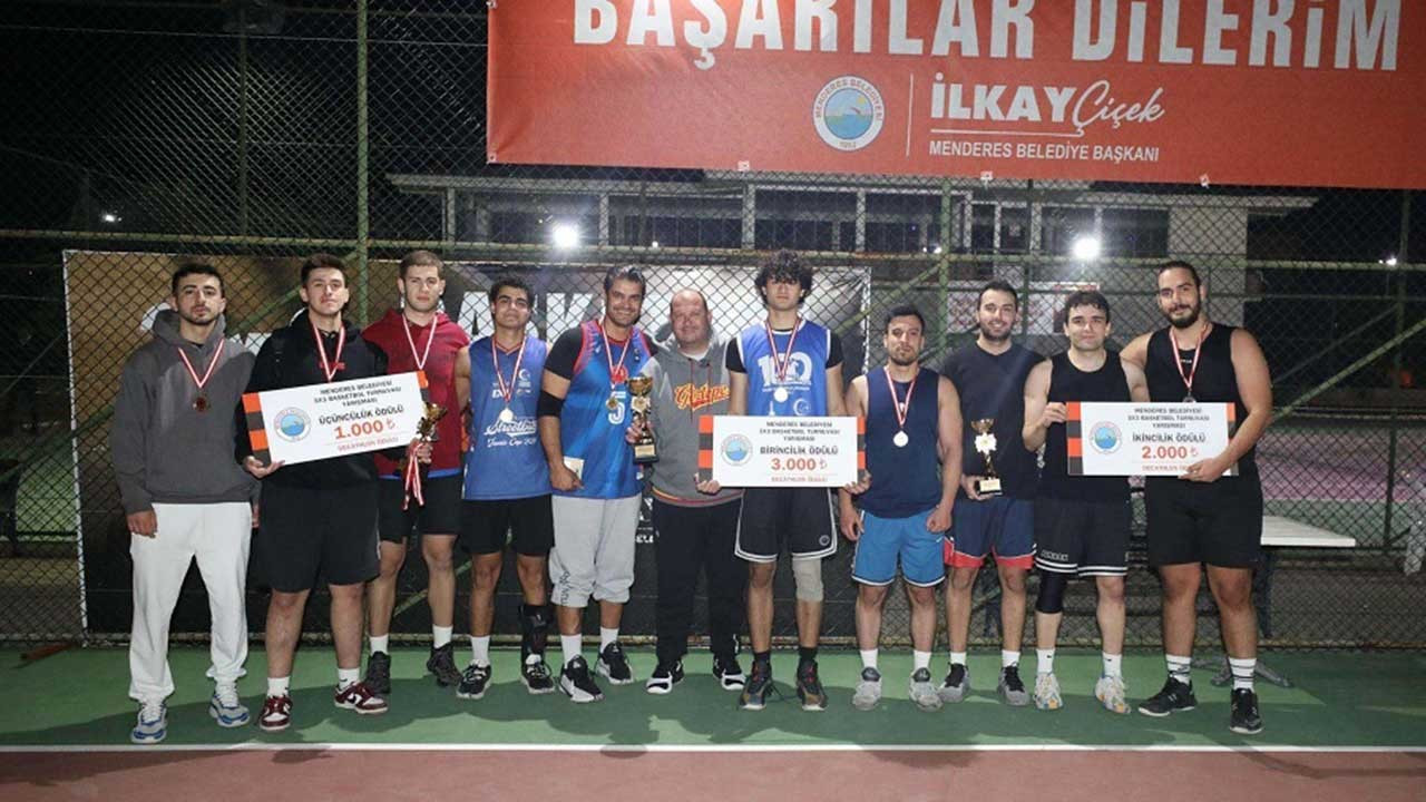 Menderes Belediyesi'nin 3x3 Basketbol Turnuvası sona erdi