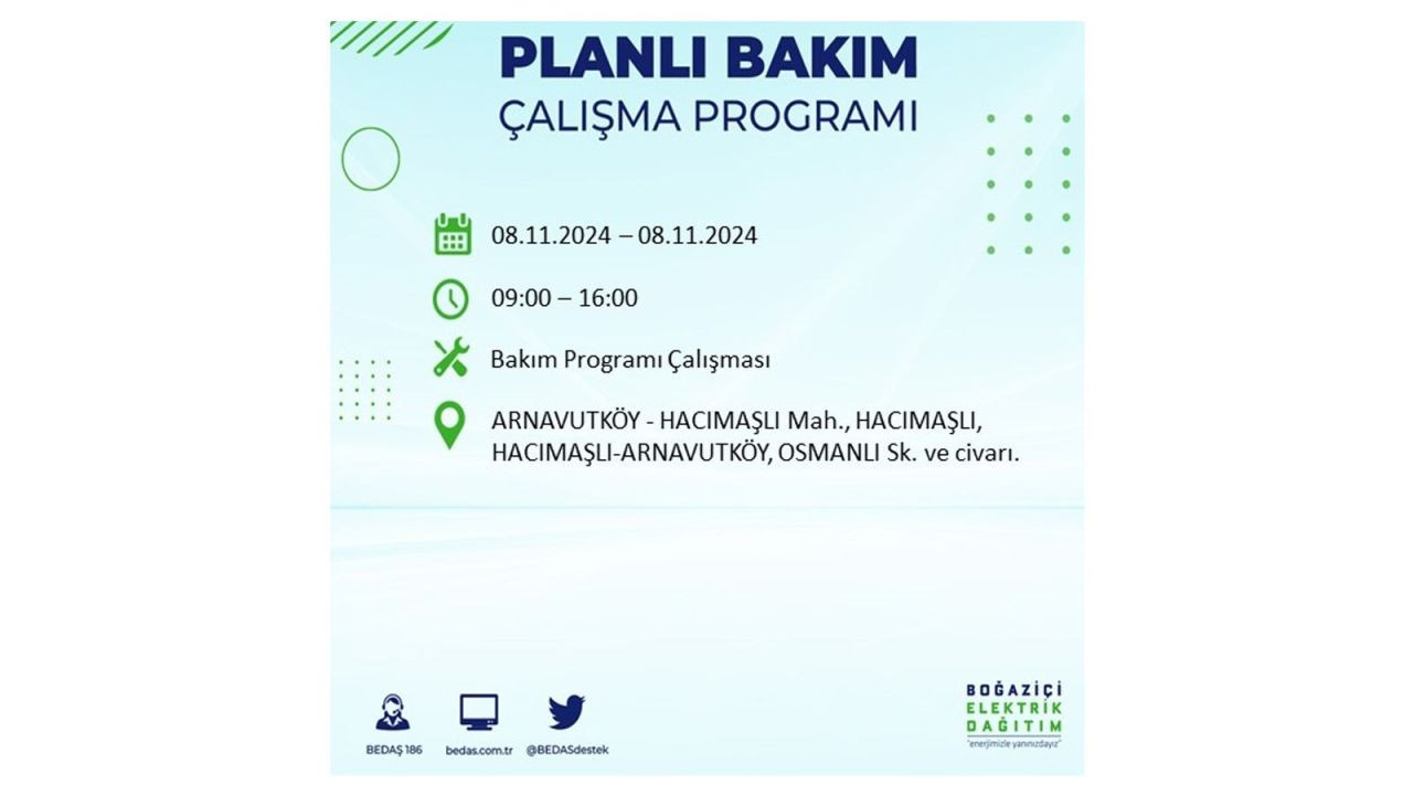 BEDAŞ duyurdu: İstanbul'da yarın elektrik kesintisi yaşanacak ilçeler - Sayfa 4