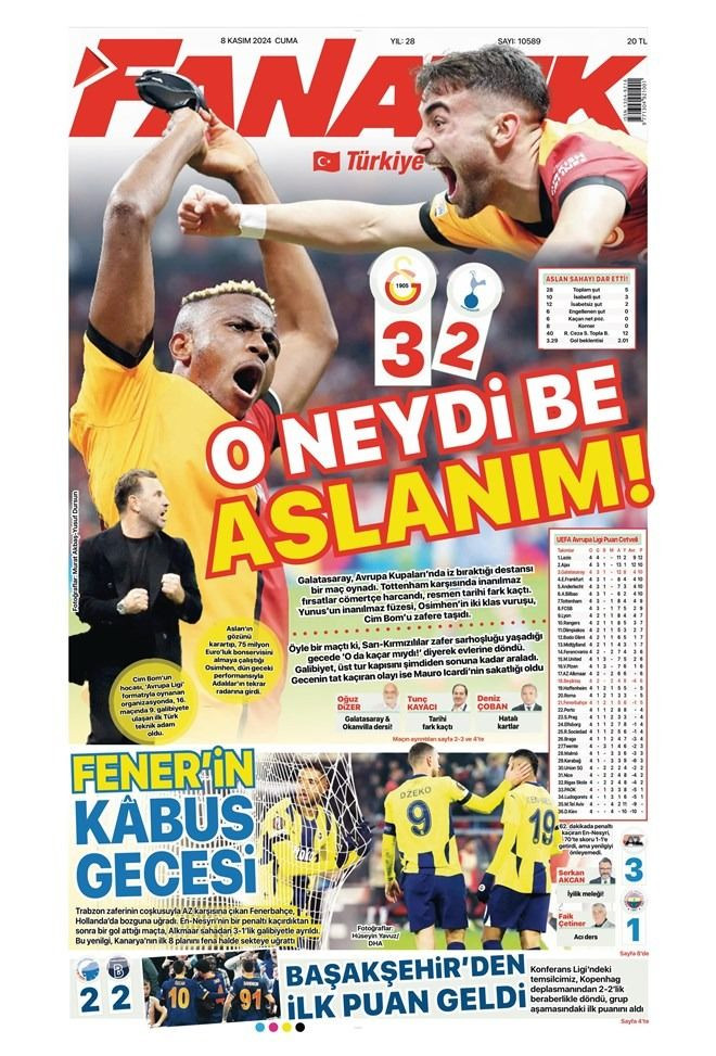 Günün spor manşetleri: 'Aslandan maskeli balo' - Sayfa 4