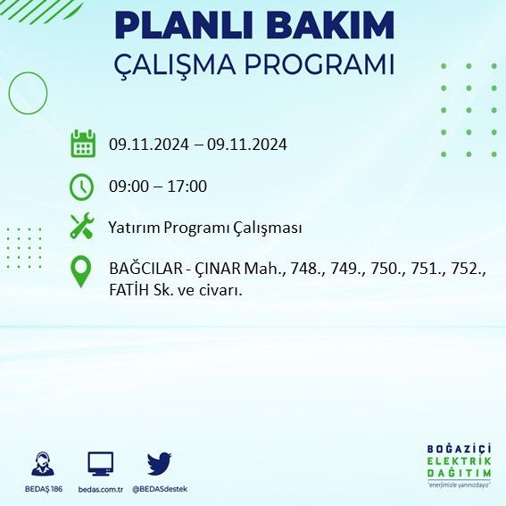 BEDAŞ paylaştı: İstanbul'da bugün elektrik kesintisi yaşanacak ilçeler - Sayfa 2