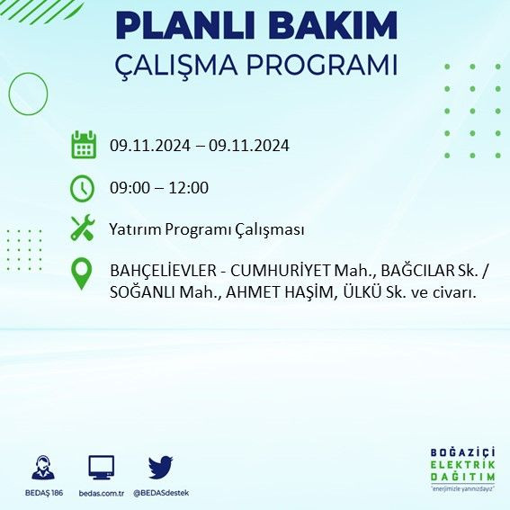 BEDAŞ paylaştı: İstanbul'da yarın elektrik kesintisi yaşanacak ilçeler - Sayfa 4