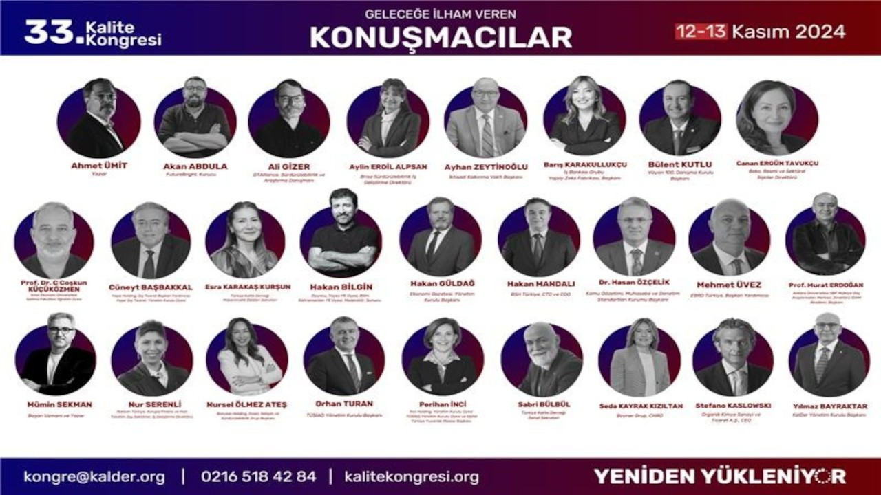 33. Kalite Kongresi: Kurallar yeniden yüklenecek