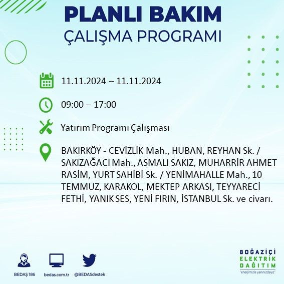 BEDAŞ paylaştı: İstanbul'da yarın elektrik kesintisi yaşanacak ilçeler - Sayfa 3