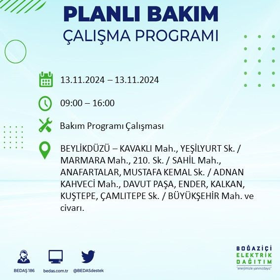 BEDAŞ paylaştı: İstanbul'da bugün elektrik kesintisi yaşanacak ilçeler - Sayfa 4