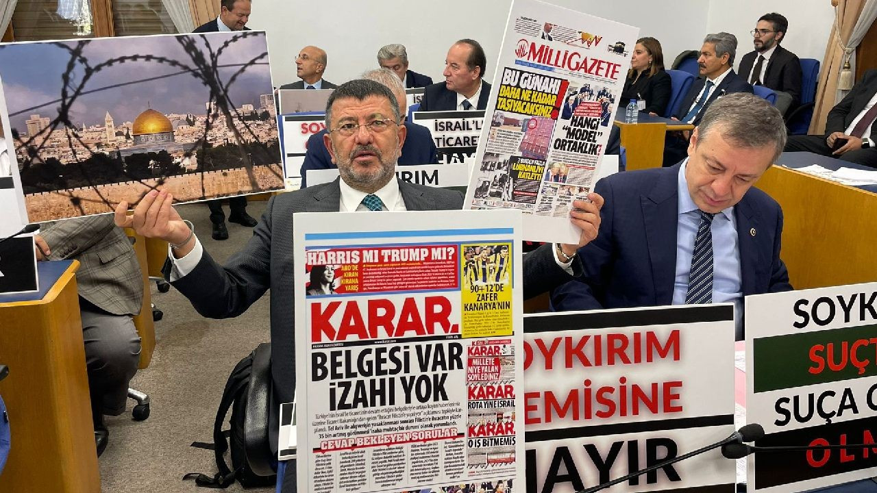 Ticaret Bakanlığı bütçe görüşmelerinde 'İsrail ile ticaret' protestosu