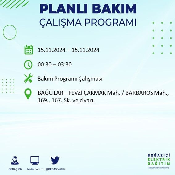 BEDAŞ paylaştı: İstanbul'da bugün elektrik kesintisi yaşanacak ilçeler - Sayfa 2