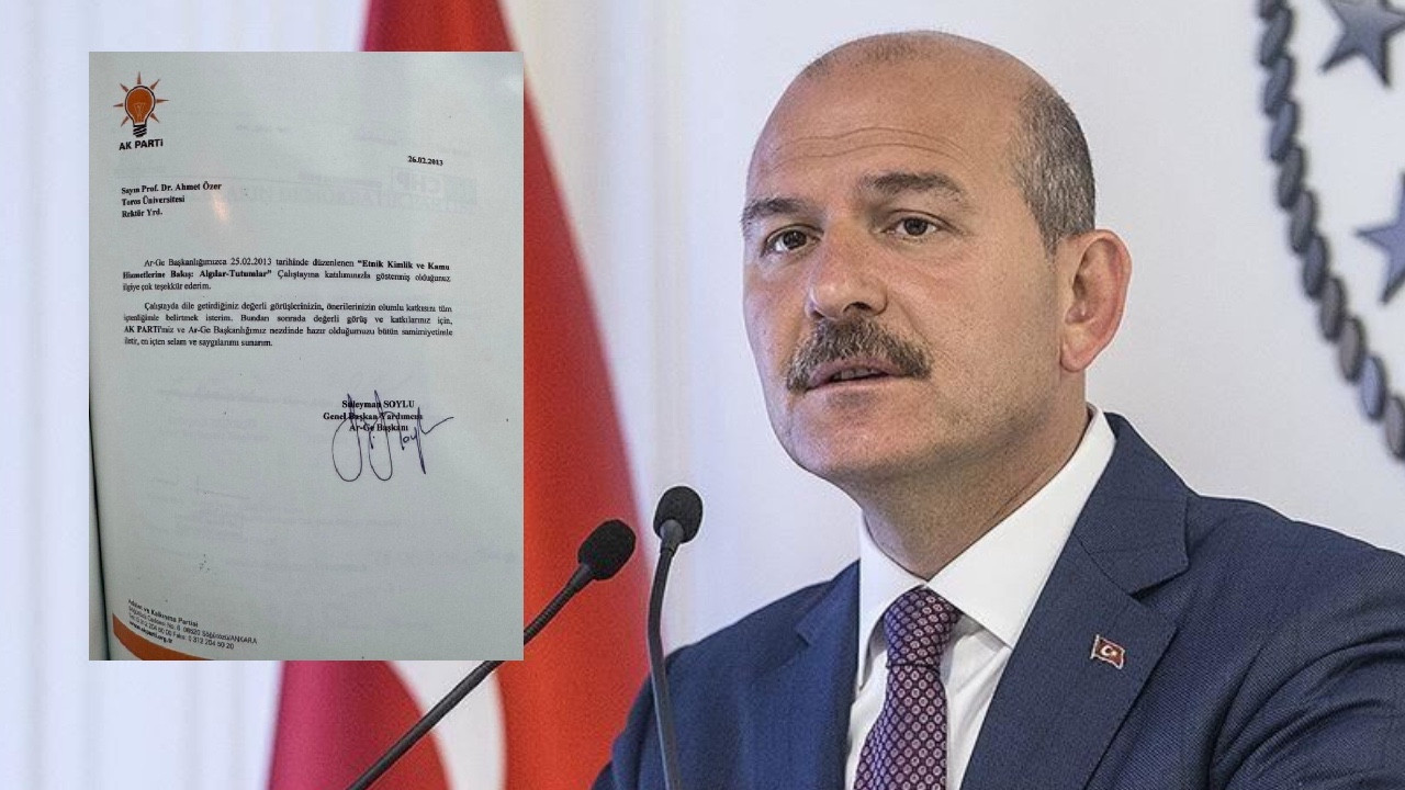 Soylu, Ahmet Özer'e teşekkür mektubu ortaya çıkınca özür diledi