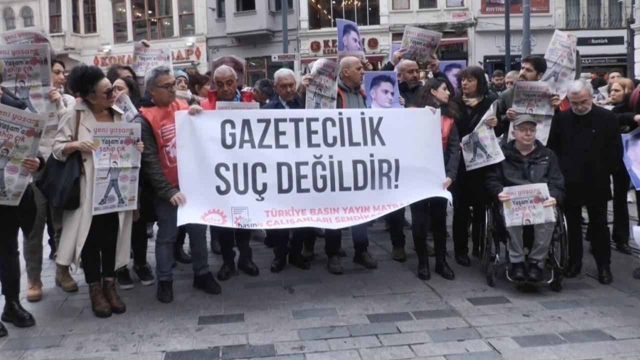 Basın emekçilerinden tutuklama ve baskılara karşı eylem: 'Gazetecilik suç değildir'