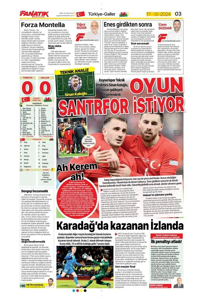 Günün spor manşetleri: ''Direk' gidemedik' - Sayfa 3