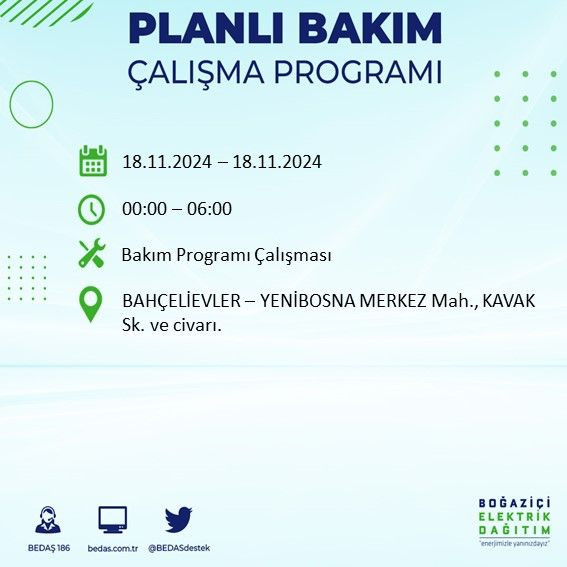 BEDAŞ paylaştı: İstanbul'da bugün elektrik kesintisi yaşanacak ilçeler - Sayfa 4