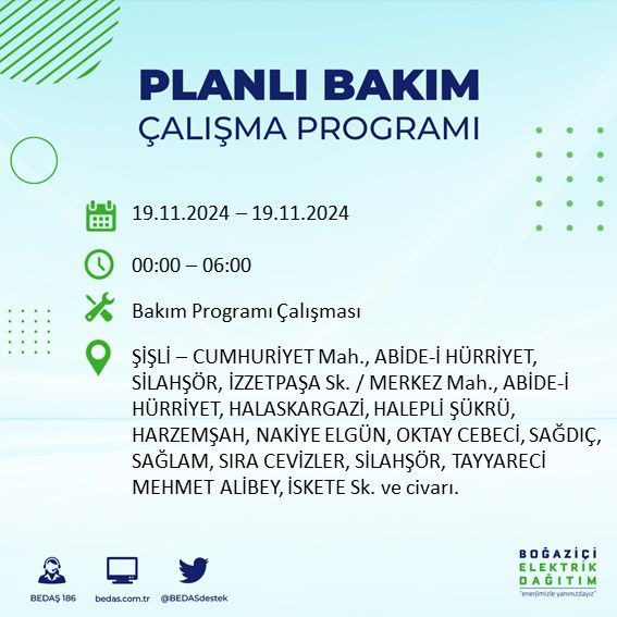 BEDAŞ paylaştı: İstanbul'da bugün elektrik kesintisi yaşanacak ilçeler - Sayfa 3