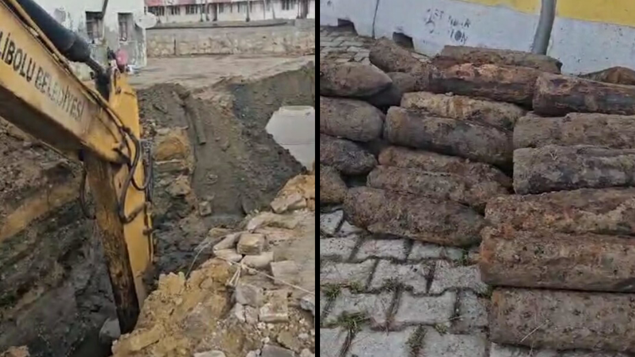 Çanakkale'de patlamamış 50 top mermisi bulundu