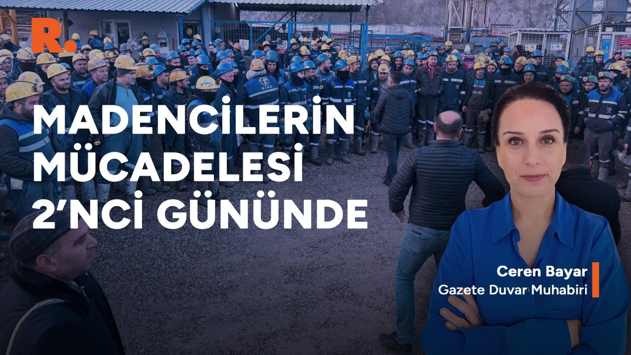 Çayırhan'da madencilerin eylemi -5 derecede devam ediyor