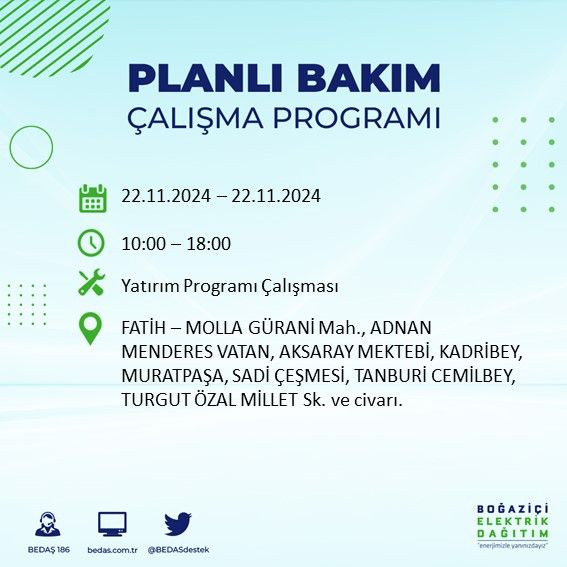 BEDAŞ paylaştı: İstanbul'da yarın elektrik kesintisi yaşanacak ilçeler - Sayfa 3