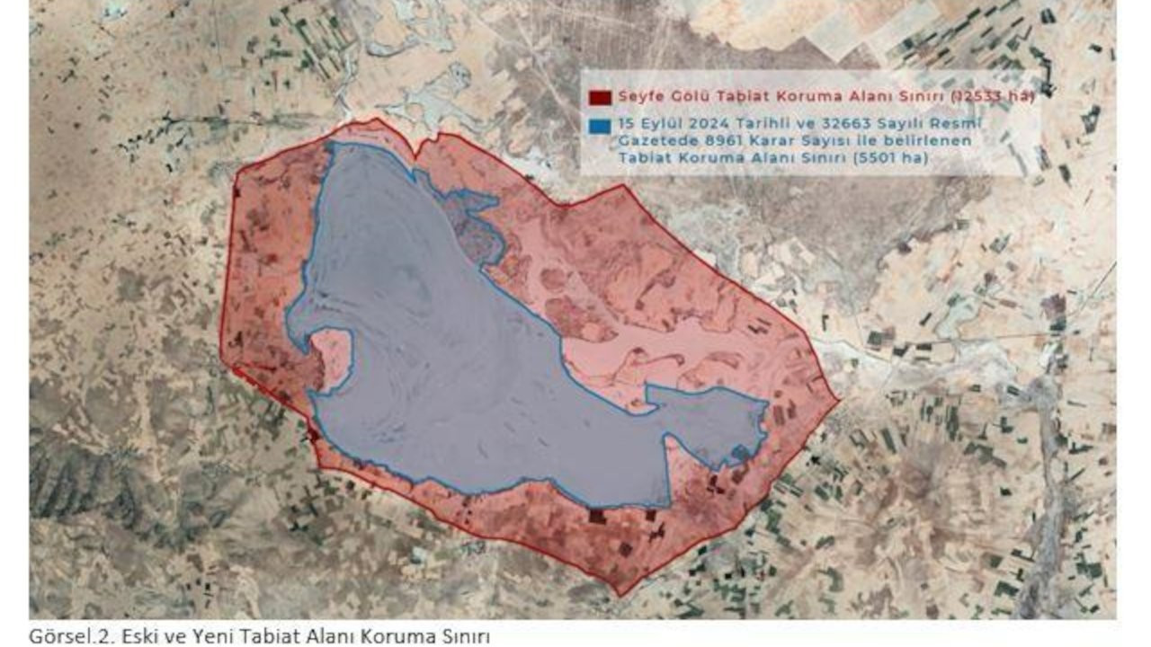 Seyfe Gölü koruma alanında yapılan daraltma Danıştay'a taşındı