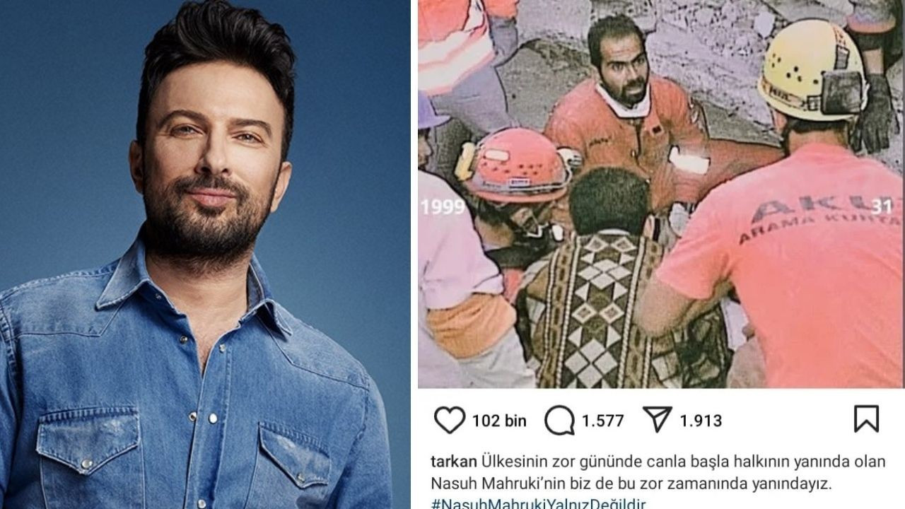 Tarkan'dan Nasuh Mahruki'ye destek: Bu zor zamanında yanındayız