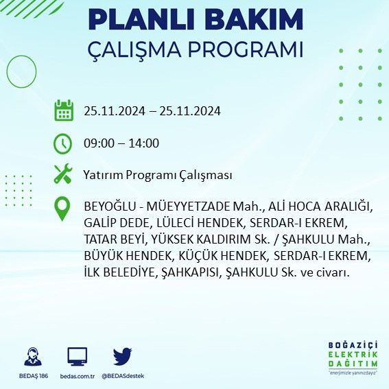 BEDAŞ paylaştı: İstanbul'da yarın elektrik kesintisi yaşanacak ilçeler - Sayfa 3