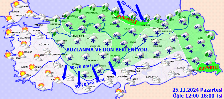 Meteoroloji'den 24 il için sarı ve turuncu kodlu yoğun kar ve yağmur uyarısı - Sayfa 2