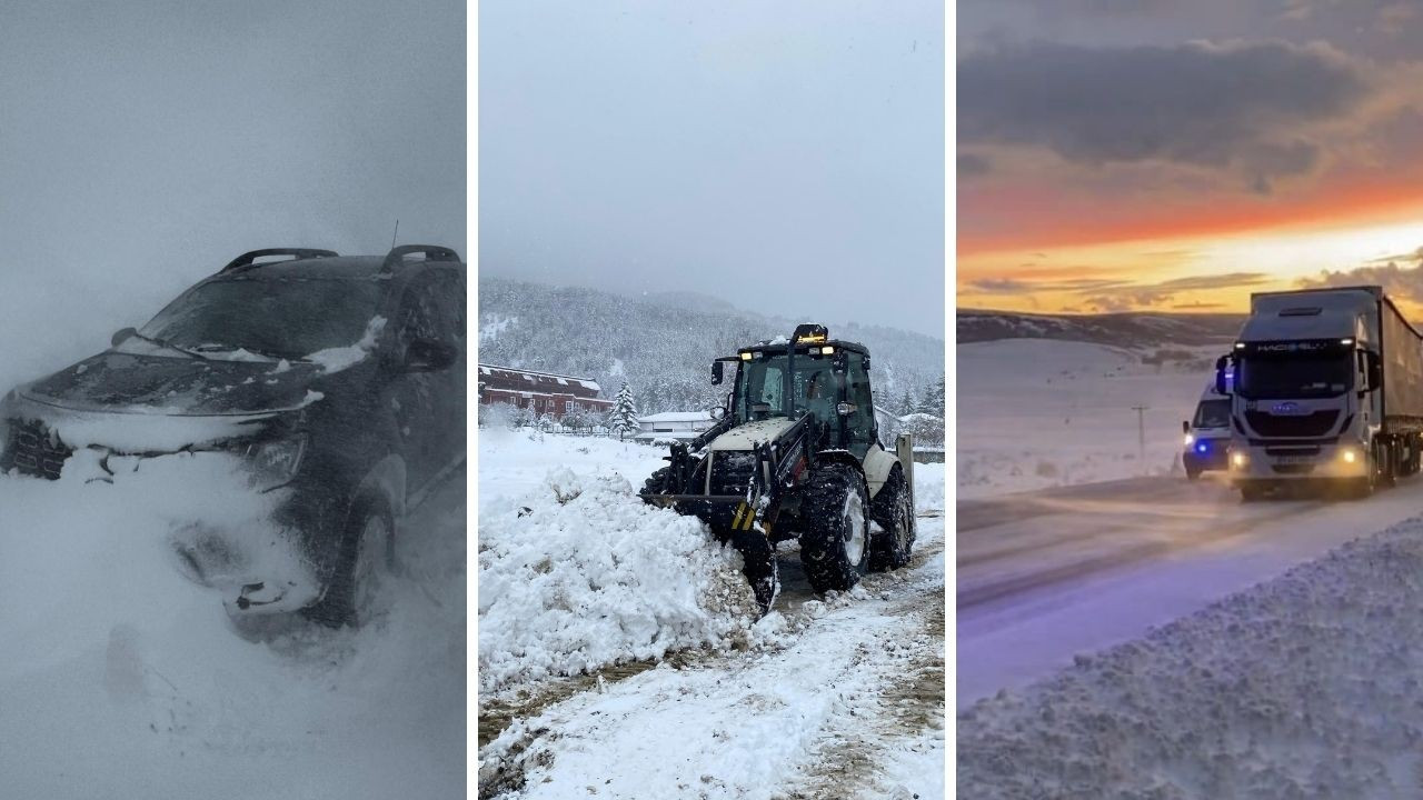 Kar esareti: 91 noktada yol kapandı, 2 bin 53 kişi mahsur kaldı