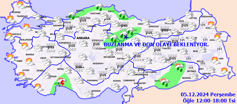 Meteoroloji'den kuvvetli sağanak ve kar yağışı uyarısı - Sayfa 1