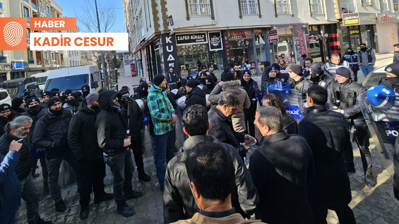 Van'da Yargıtay kararını protestoya polis engeli