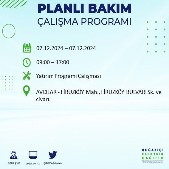 BEDAŞ paylaştı: İstanbul'da bugün elektrik kesintisi yaşanacak ilçeler - Sayfa 2