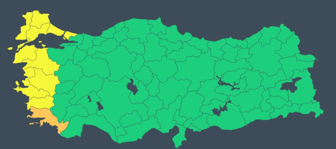 Meteoroloji sarı ve turuncu kodla 10 ili uyardı: Kuvvetli sağanak başlıyor - Sayfa 1