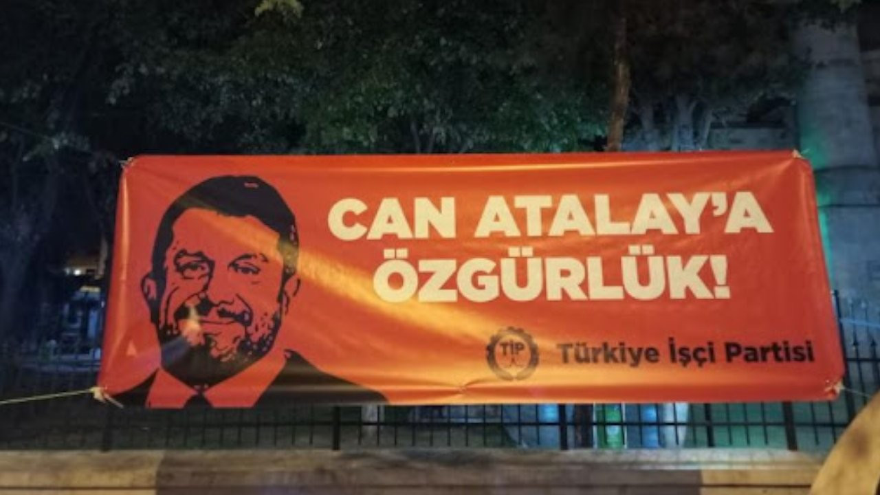 'Can Atalay'a özgürlük' pankartına ceza yargıdan döndü