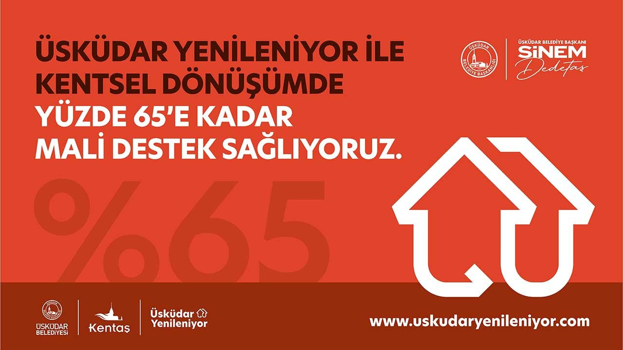 Üsküdar Belediyesi’nden evini yenileyenlere yüzde 65’e kadar destek