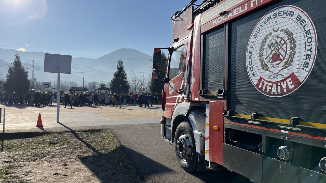 Kocaeli'de anaokulunun kazan dairesinde yangın