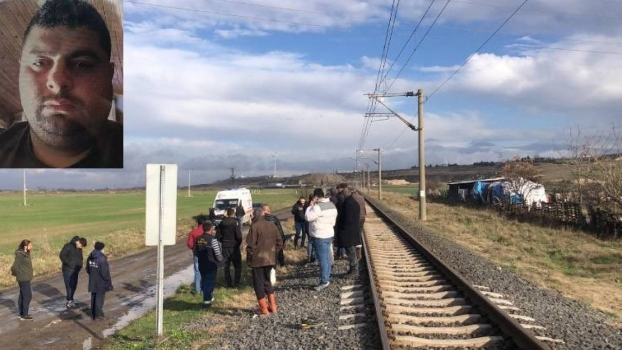 Tekirdağ'da trenin çarptığı yaya öldü