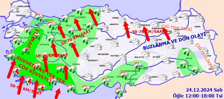 Meteoroloji'den 30 il için sarı ve turuncu kodlu kuvvetli sağanak ve fırtına uyarısı - Sayfa 2