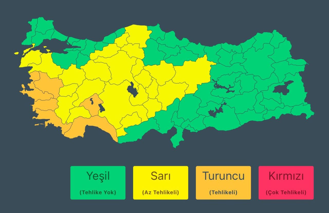 Meteoroloji'den 30 il için sarı ve turuncu kodlu kuvvetli sağanak ve fırtına uyarısı - Sayfa 1