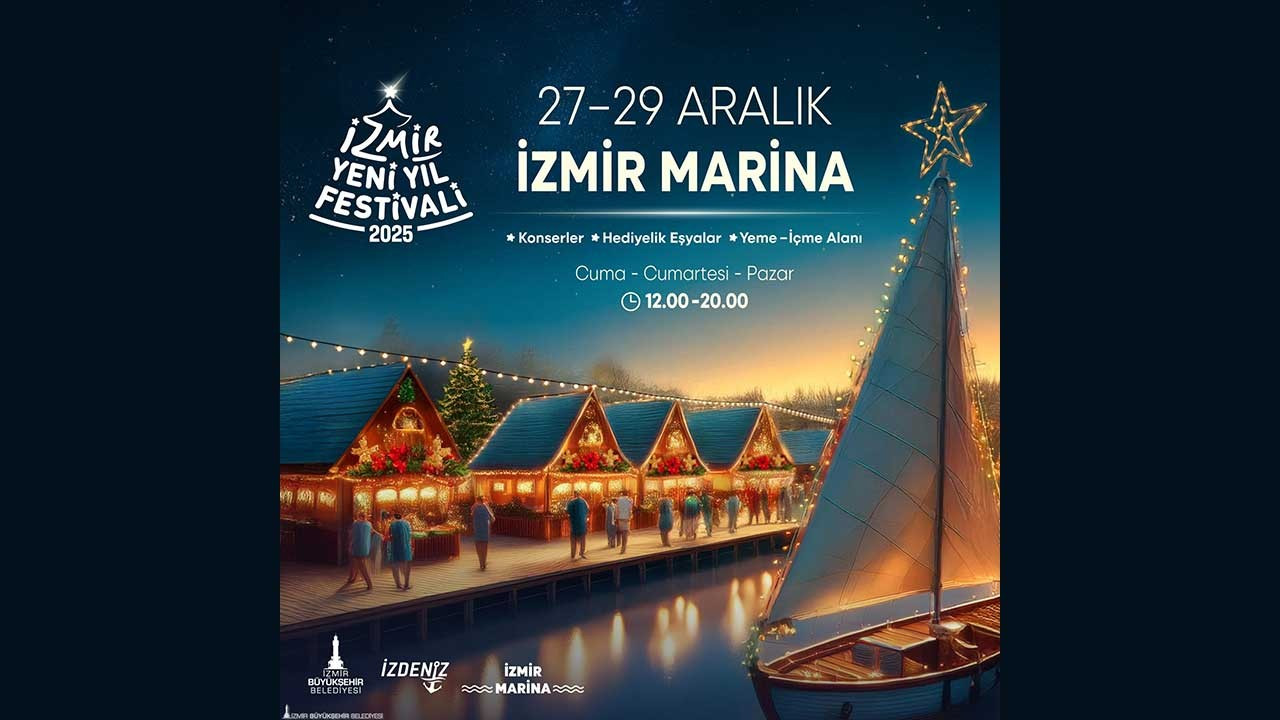 İzmir Marina'da 3 günlük yeni yıl festivali