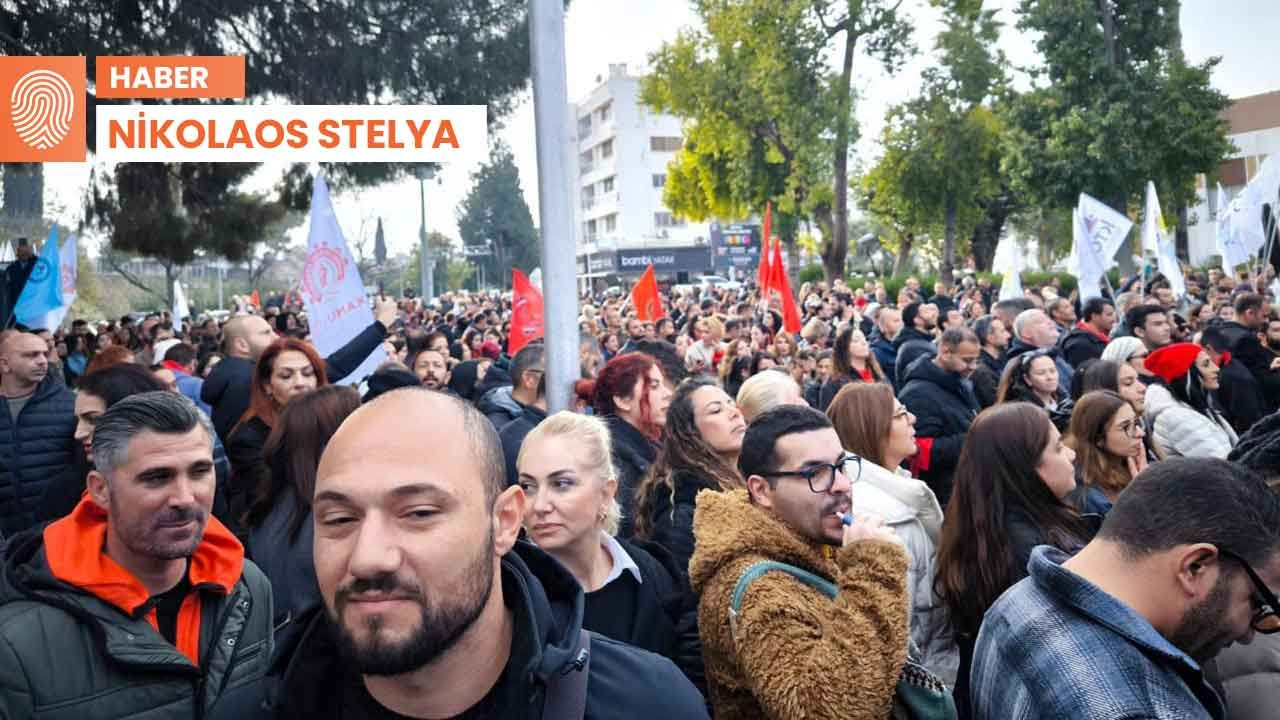 Kuzey Kıbrıs'ta genel grev 2'nci gününde: 'Yeter artık talimatlarınız'