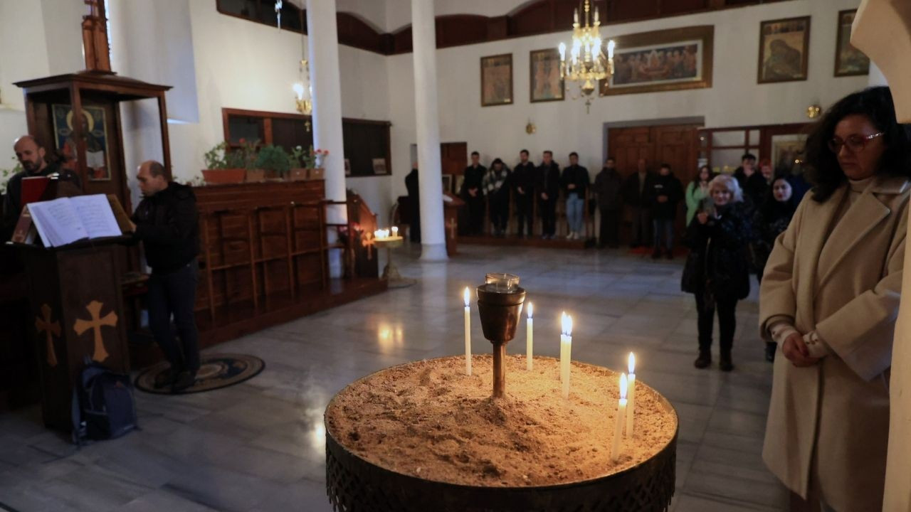 Edirne'deki Bulgar Ortodoks Kilisesi'nde Noel ayini yapıldı