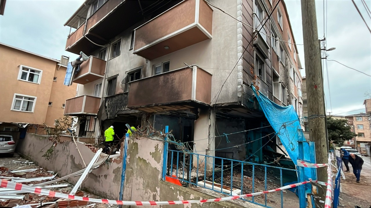 Kocaeli'deki doğal gaz kaynaklı patlama kamerada