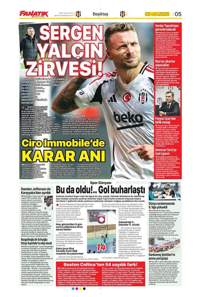 Günün spor manşetleri: 'İşte Mourinho'nun alışveriş listesi' - Sayfa 2