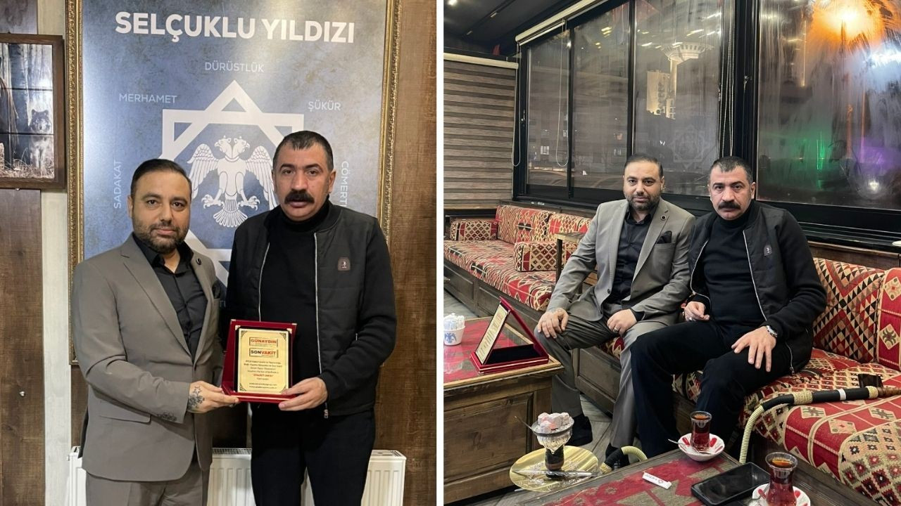 Serbest kaldı, Ülkü Ocakları yöneticisiyle poz verdi