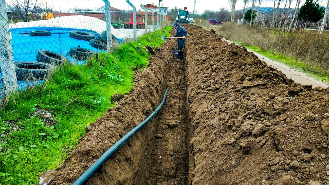 BASKİ, Bigadiç’e bin metrelik yeni içme suyu hattı yaptı