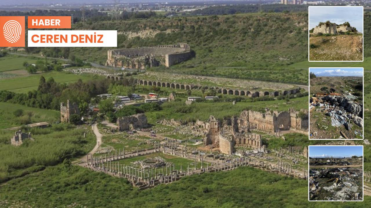 Perge'deki antik dönem taş ocağı çöplük oldu