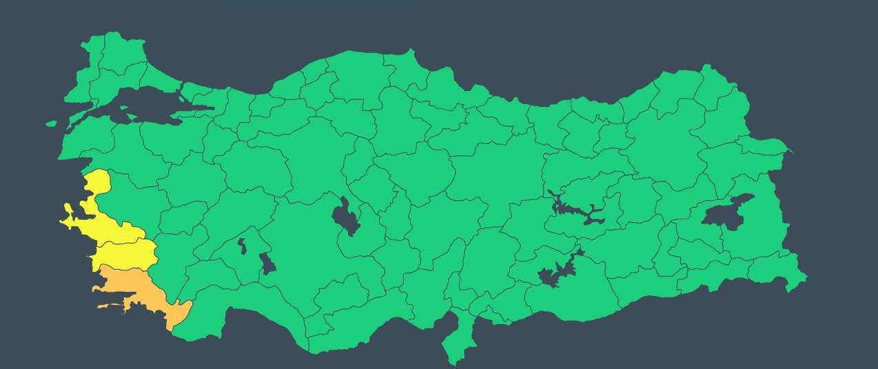 Meteoroloji'den sarı ve turuncu kodlu uyarı: Kuvvetli sağanak ve rüzgar başlıyor - Sayfa 1