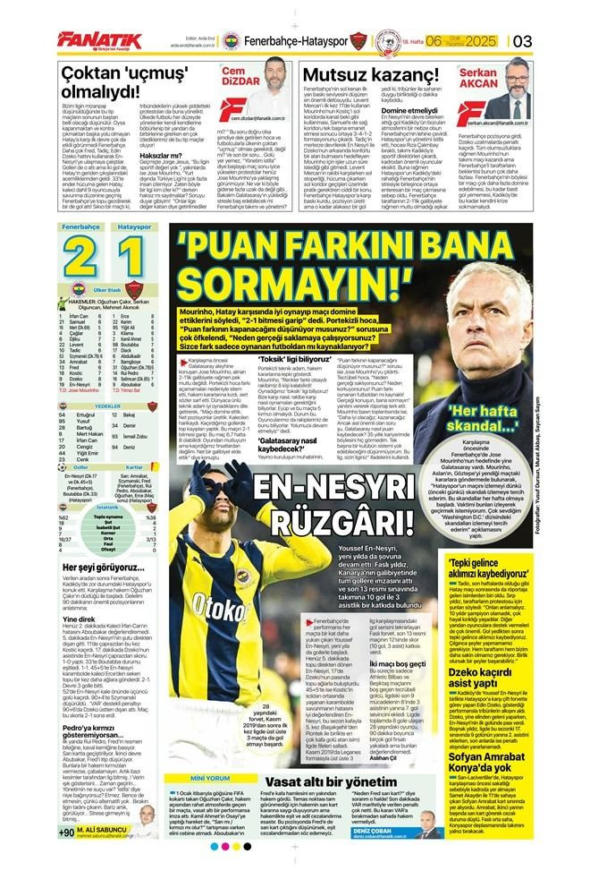 Günün spor manşetleri: 'Fenerbahçe zirveyi gözlüyor' - Sayfa 3