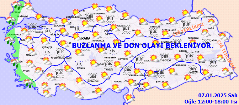 Meteoroloji'den sağanak yağış ve don uyarısı - Sayfa 1